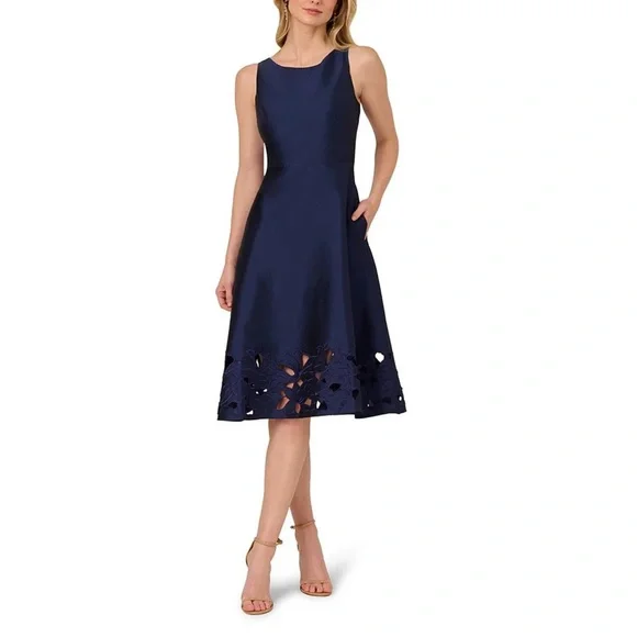 fitted lace wedding dress Allegra K Sleeveless Work Dress for Women's Boat Neck High Waisted Fit and Flare  Dresses X-Small Dark Green at Amazon Women's Clothing store